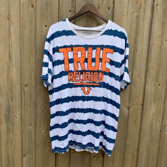 True Religion BIG LOGO T Shirt XXL - Picture 2 of 3